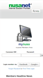 Mobile Screenshot of members.nusa.net.id